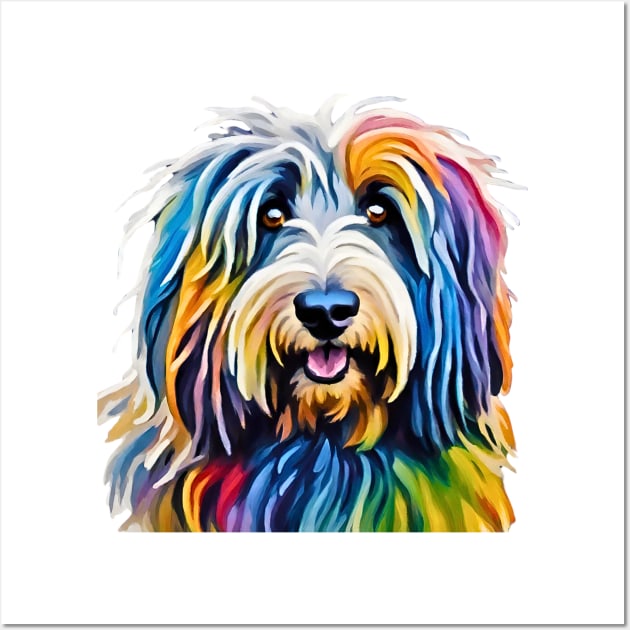 Pop-Art Bergamasco Sheepdog Impressionism Wall Art by Doodle and Things